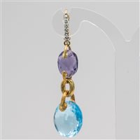 Earrings Nanis Woman ENDLESS in Yellow Gold Diamante 0.06 Ct OS2-543 - OS2-543